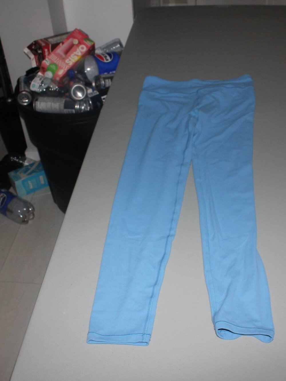 Light Blue Athleta Powervita Chit Chat Tight Size XXL/16